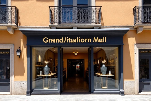 Fachada de la tienda GranadoVitalornMall en Plaza Mayor, Salamanca